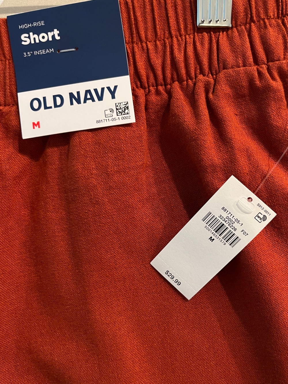Old Navy High-Waisted Beach Linen Pull-On Shorts Size M - Picture 5 of 5